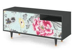 Móvel De Tv* Mueble de TV - 125х56х41 cm - T7 - Sky Garden, Antracite Cinza antracite