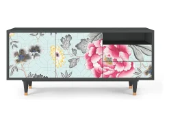 Móvel De Tv* Mueble de TV - 125х56х41 cm - T7 - Sky Garden, Antracite Cinza antracite