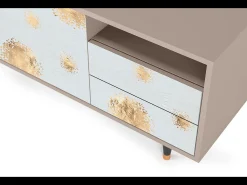 Móvel De Tv* Mueble de TV - 125х56х41 cm - T7 - Sky Latte, Latte Bege