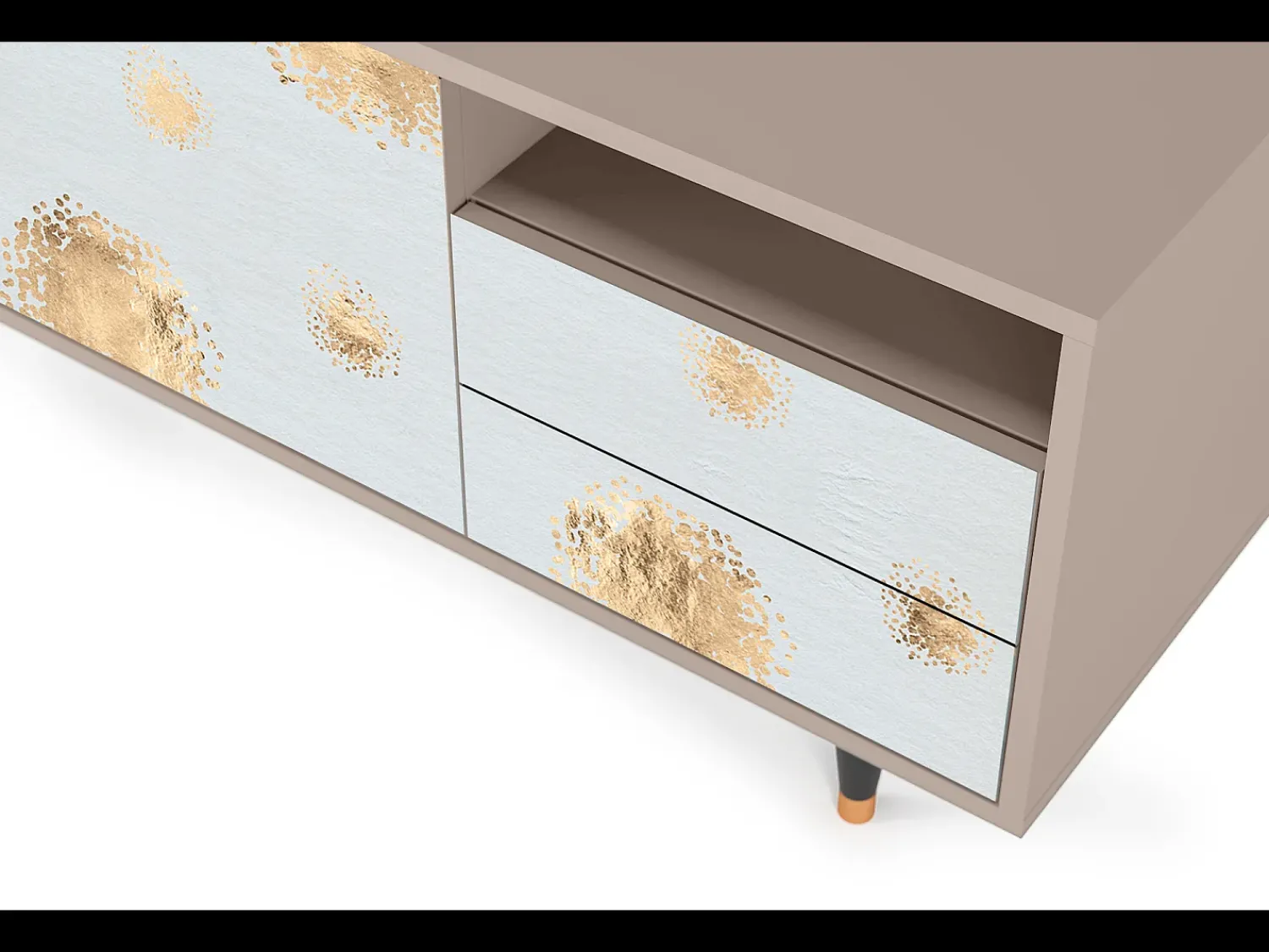 Móvel De Tv* Mueble de TV - 125х56х41 cm - T7 - Sky Latte, Latte Bege