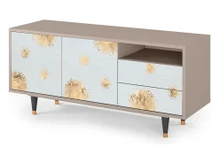 Móvel De Tv* Mueble de TV - 125х56х41 cm - T7 - Sky Latte, Latte Bege