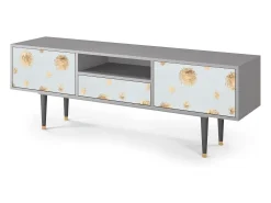 Móvel De Tv* Mueble de TV - 170х59х41 cm - T6 - Sky Latte, Cinza Cinzento