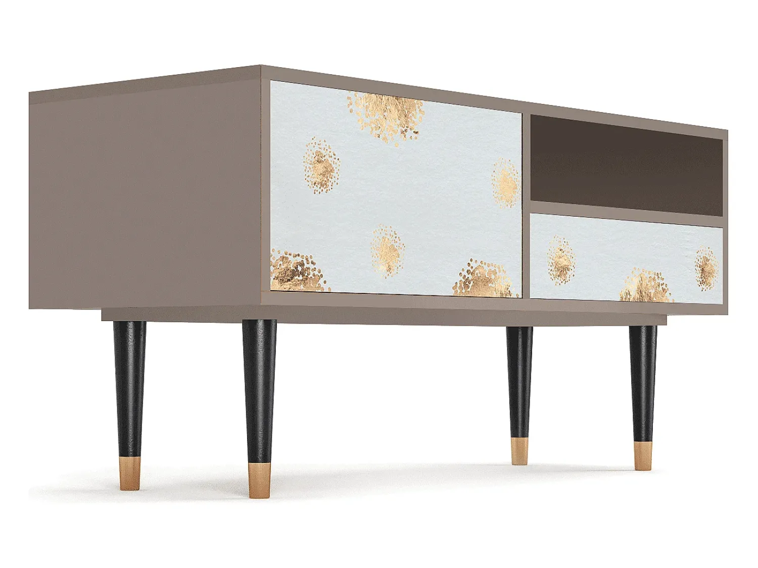 Móvel De Tv| Mueble de TV - 115х59х48 cm - T3 - Sky Latte, Latte Bege
