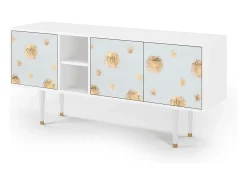 Móvel De Tv| Mueble de TV - 150х69х41 cm - T5 - Sky Latte, Branco Bege