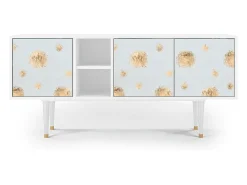 Móvel De Tv| Mueble de TV - 150х69х41 cm - T5 - Sky Latte, Branco Bege