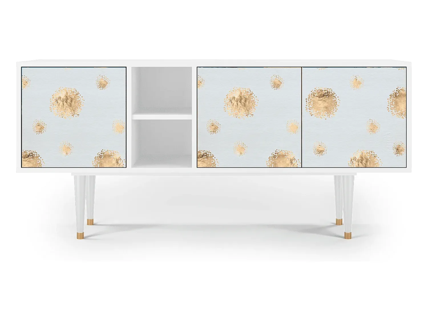 Móvel De Tv| Mueble de TV - 150х69х41 cm - T5 - Sky Latte, Branco Bege