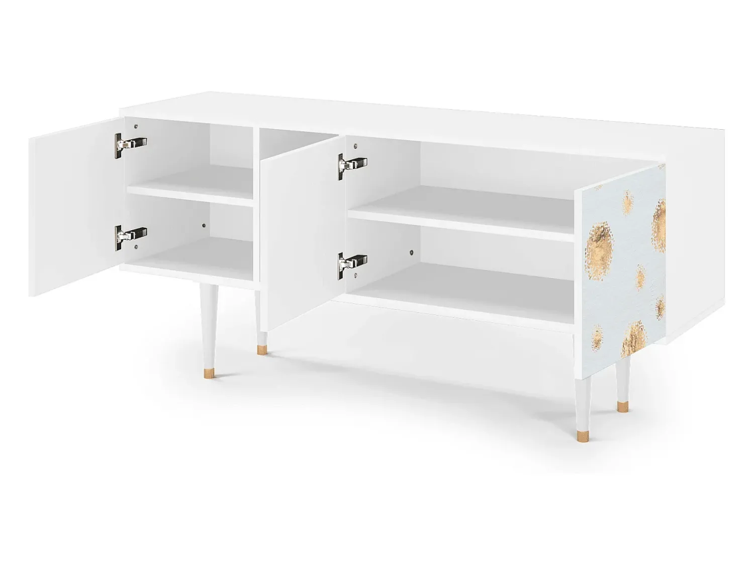 Móvel De Tv| Mueble de TV - 150х69х41 cm - T5 - Sky Latte, Branco Bege