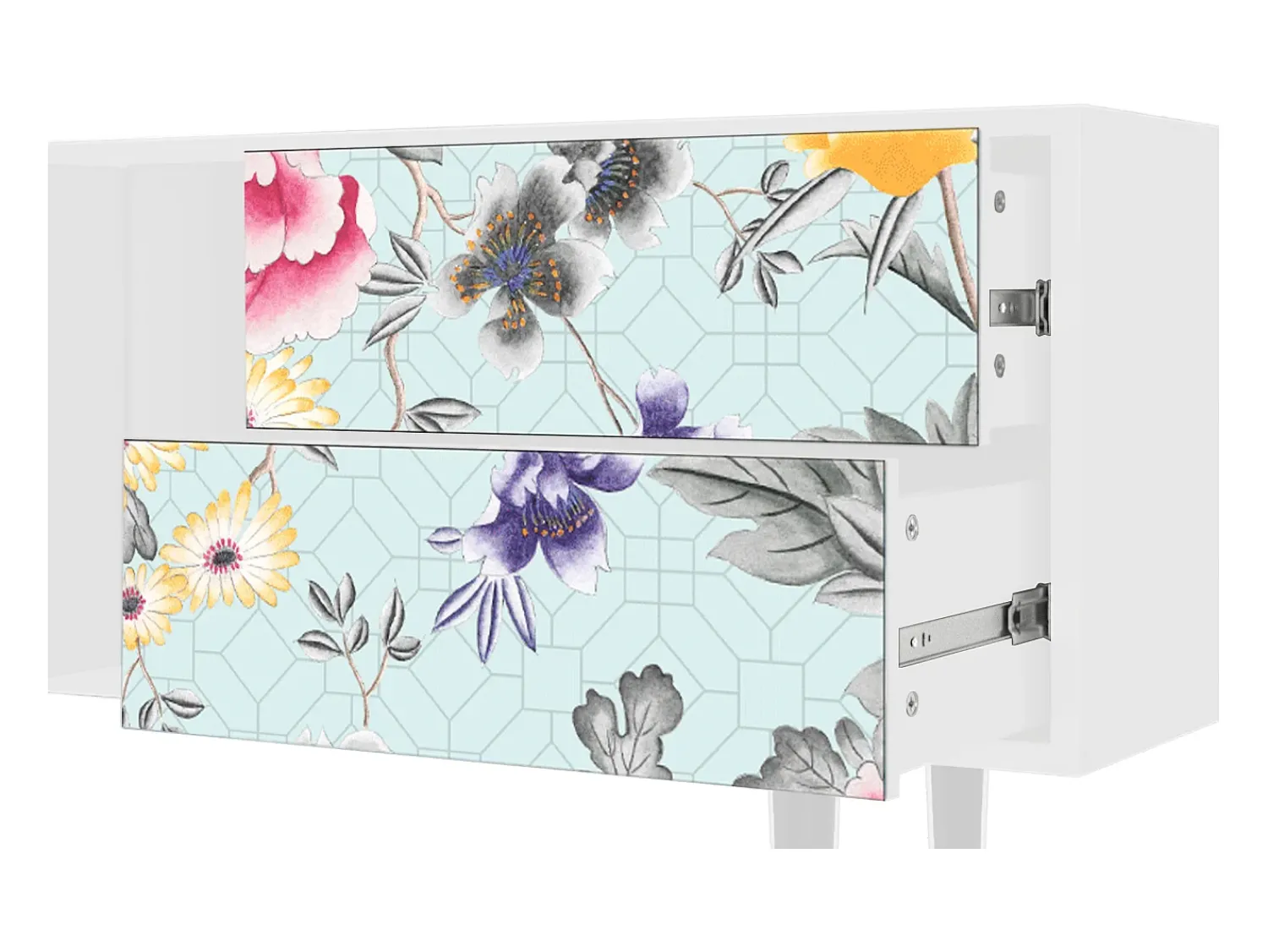Mueble de TV - 170х69х48 cm - T1 - Sky Garden, Branco^ Móvel De Tv