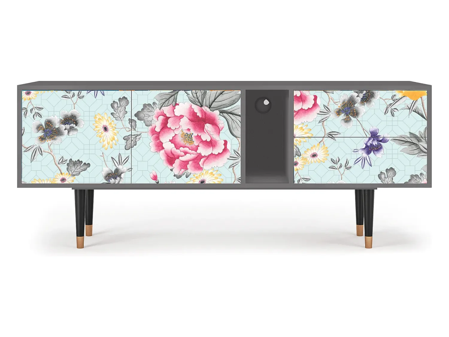 Mueble de TV - 170х69х48 cm - T1 - Sky Garden, Cinza^ Móvel De Tv