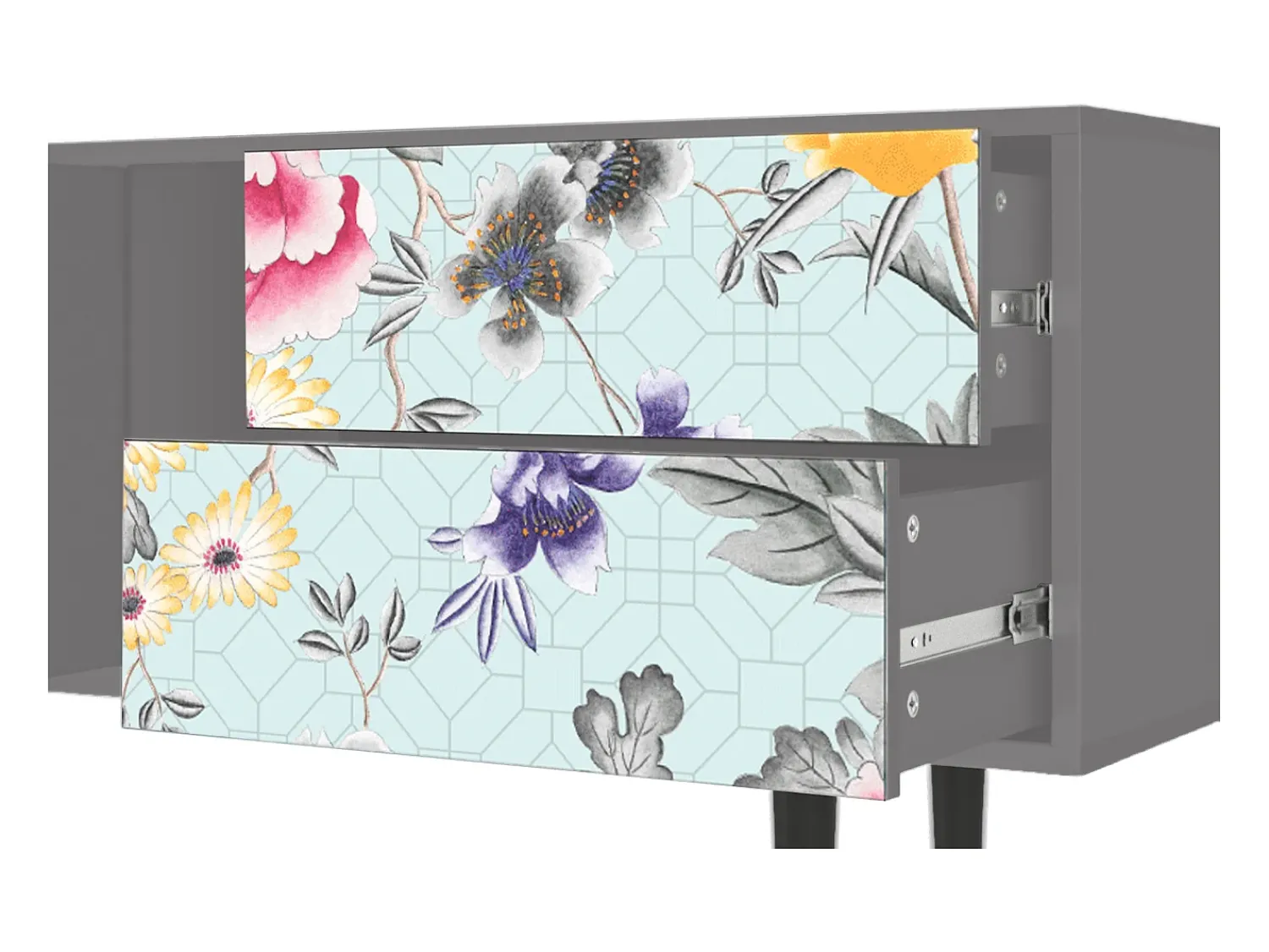 Mueble de TV - 170х69х48 cm - T1 - Sky Garden, Cinza^ Móvel De Tv