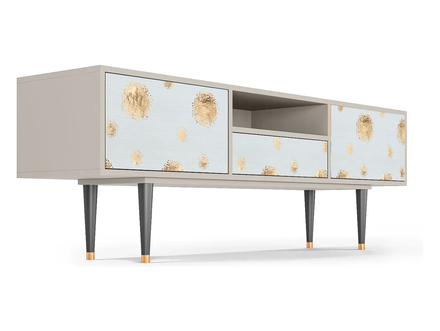 Mueble de TV - 170х59х41 cm - T6 - Sky Latte, Areia^ Móvel De Tv