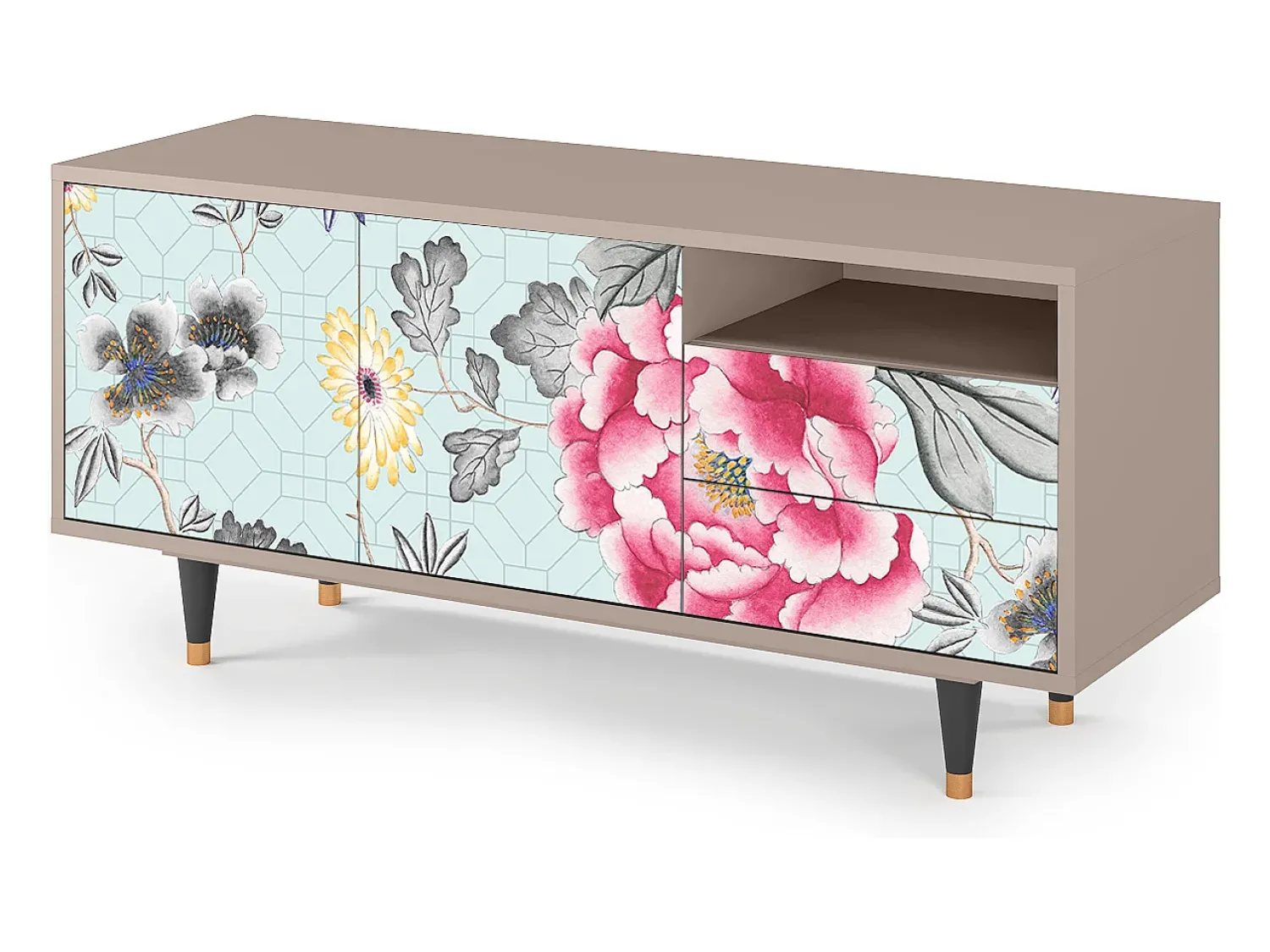 Mueble de TV - 125х56х41 cm - T7 - Sky Garden, Latte^ Móvel De Tv