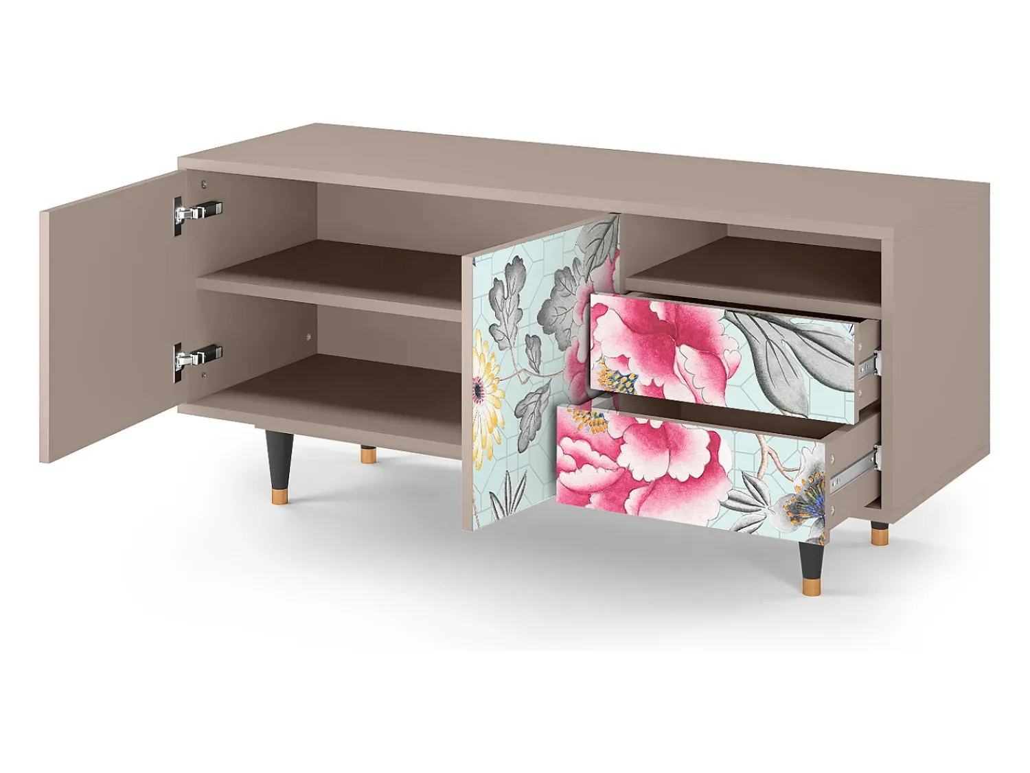 Mueble de TV - 125х56х41 cm - T7 - Sky Garden, Latte^ Móvel De Tv