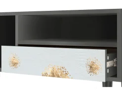 Móvel De Tv* Mueble de TV - 115х59х48 cm - T3 - Sky Latte, Antracite Cinza antracite