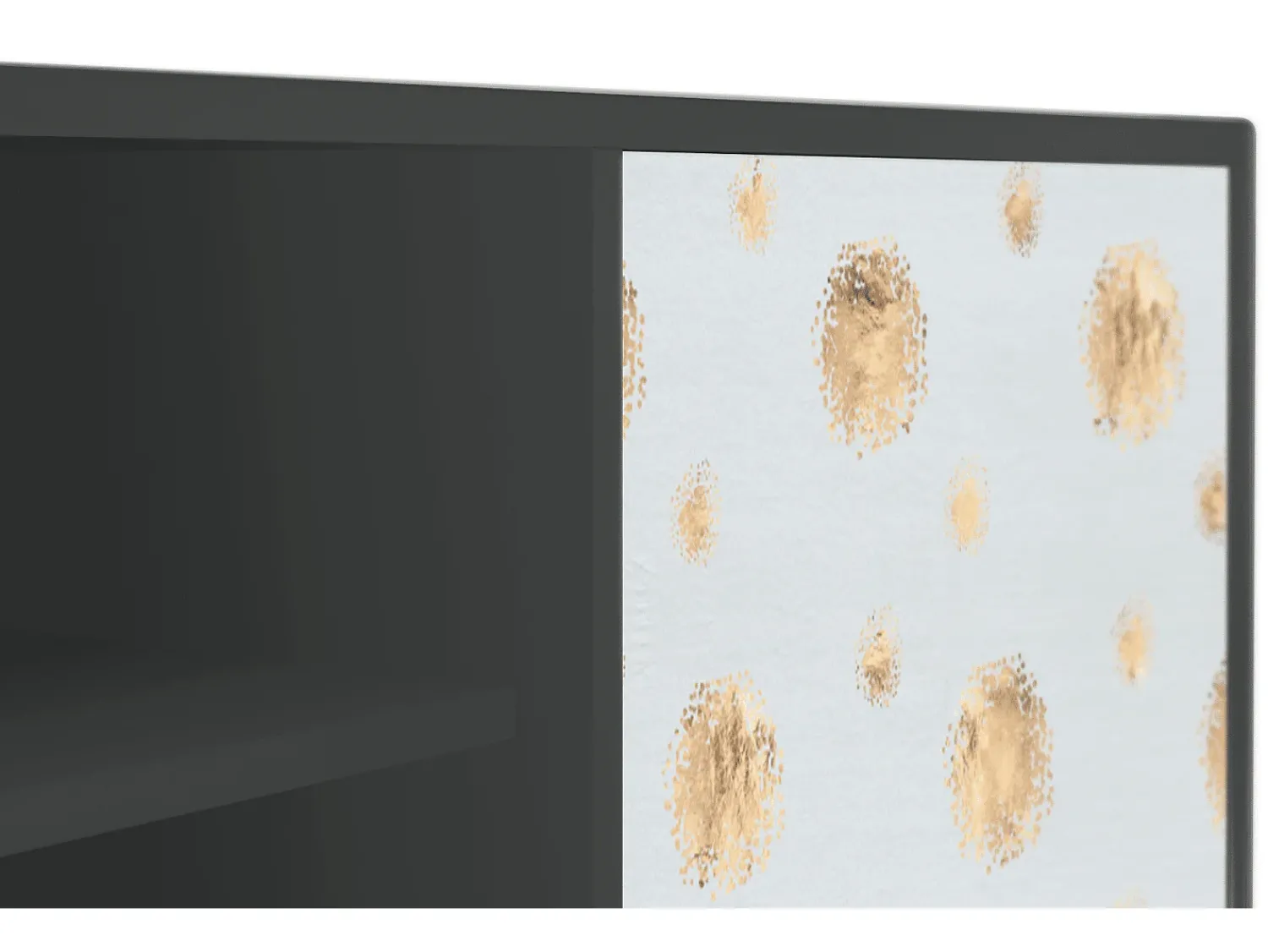 Discount Mueble de TV - 170х69х48 cm - T2 - Sky Latte, Antracite Cinza antracite