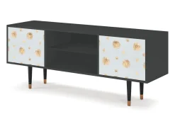 Discount Mueble de TV - 170х69х48 cm - T2 - Sky Latte, Antracite Cinza antracite
