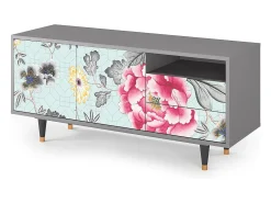 Online Mueble de TV - 125х56х41 cm - T7 - Sky Garden, Cinza Cinzento