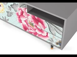 Online Mueble de TV - 125х56х41 cm - T7 - Sky Garden, Cinza Cinzento