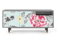 Online Mueble de TV - 125х56х41 cm - T7 - Sky Garden, Cinza Cinzento