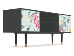 Móvel De Tv| Mueble de TV - 170х69х48 cm - T2 - Sky Garden, Antracite Cinza antracite