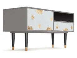 Móvel De Tv| Mueble de TV - 115х59х48 cm - T3 - Sky Latte, Cinza Cinzento