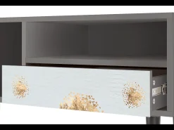 Móvel De Tv| Mueble de TV - 115х59х48 cm - T3 - Sky Latte, Cinza Cinzento