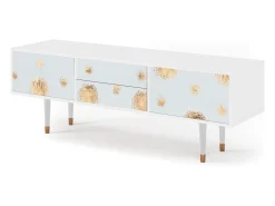 Móvel De Tv| Mueble de TV - 170х59х48 cm - T4 - Sky Latte, Branco Bege