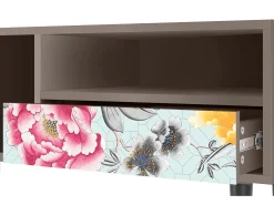 Discount Mueble de TV - 115х59х48 cm - T3 - Sky Garden, Latte Bege