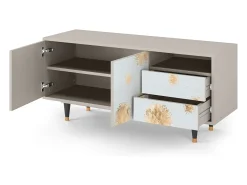 Mueble de TV - 125х56х41 cm - T7 - Sky Latte, Areia Bege