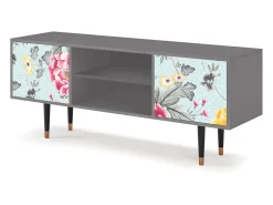 New Mueble de TV - 170х69х48 cm - T2 - Sky Garden, Cinza Cinzento