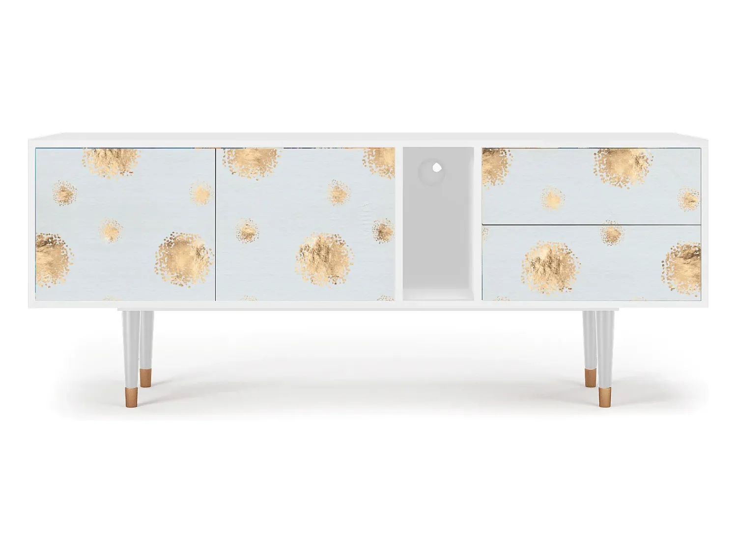 Mueble de TV - 170х69х48 cm - T1 - Sky Latte, Branco^ Móvel De Tv