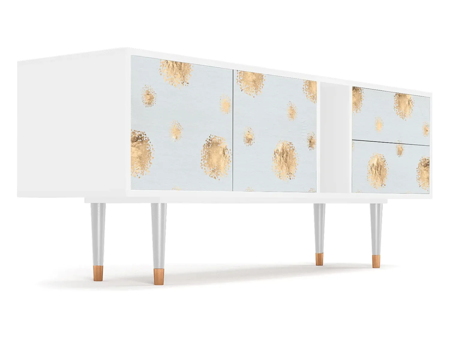 Mueble de TV - 170х69х48 cm - T1 - Sky Latte, Branco^ Móvel De Tv