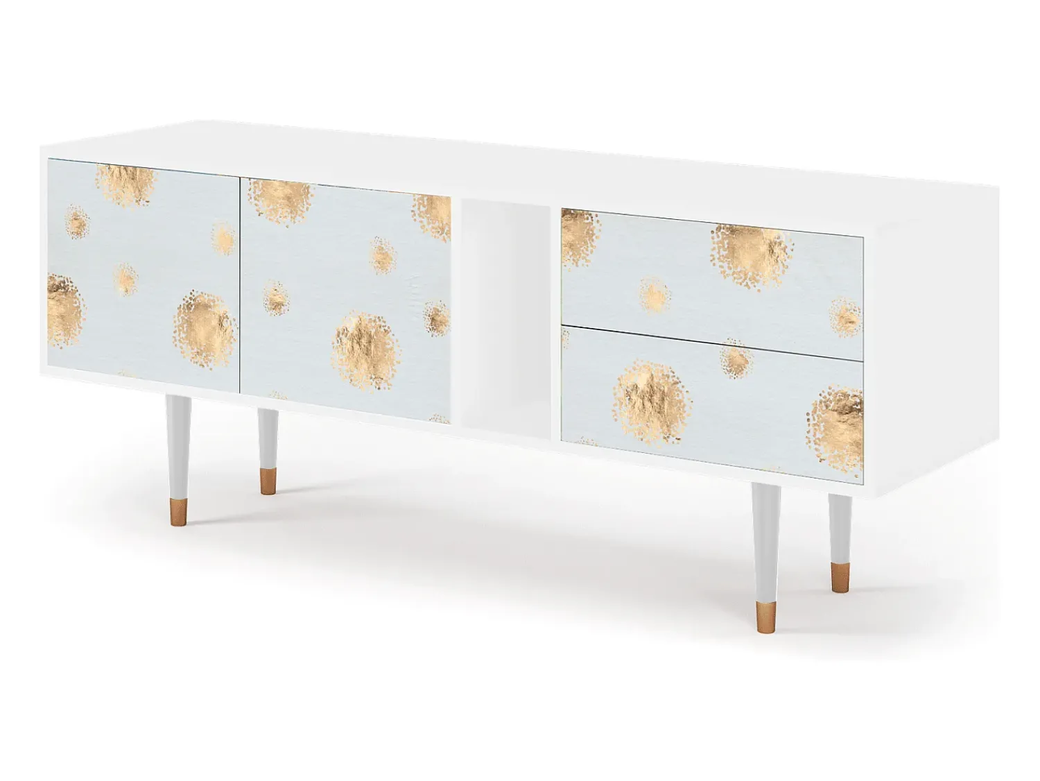 Mueble de TV - 170х69х48 cm - T1 - Sky Latte, Branco^ Móvel De Tv