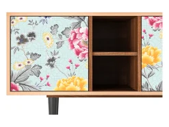 Discount Mueble de TV - 150х69х41 cm - T5 - Sky Garden, Nogueira Castanho
