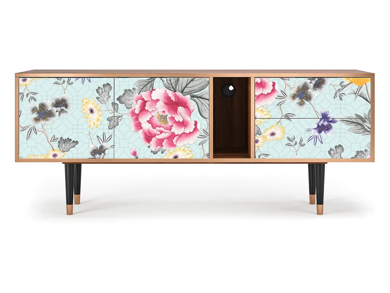 Mueble de TV - 170х69х48 cm - T1 - Sky Garden, Nogueira^ Móvel De Tv