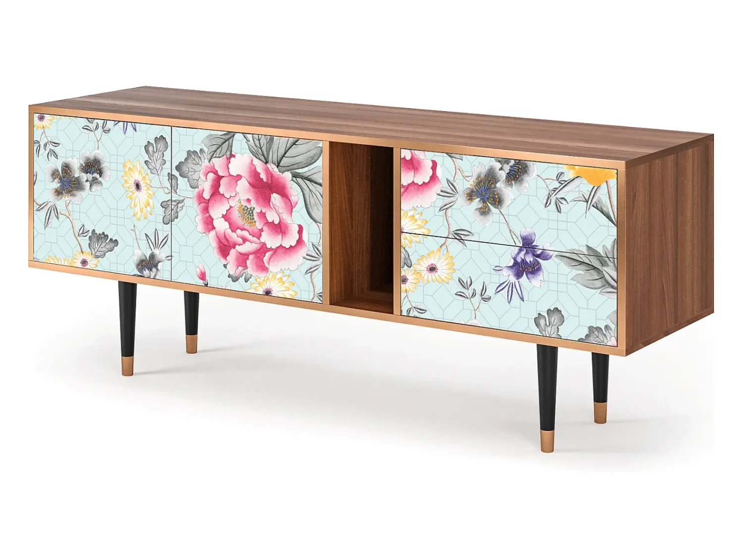 Mueble de TV - 170х69х48 cm - T1 - Sky Garden, Nogueira^ Móvel De Tv
