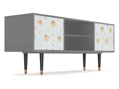 Móvel De Tv| Mueble de TV - 170х69х48 cm - T2 - Sky Latte, Cinza Cinzento