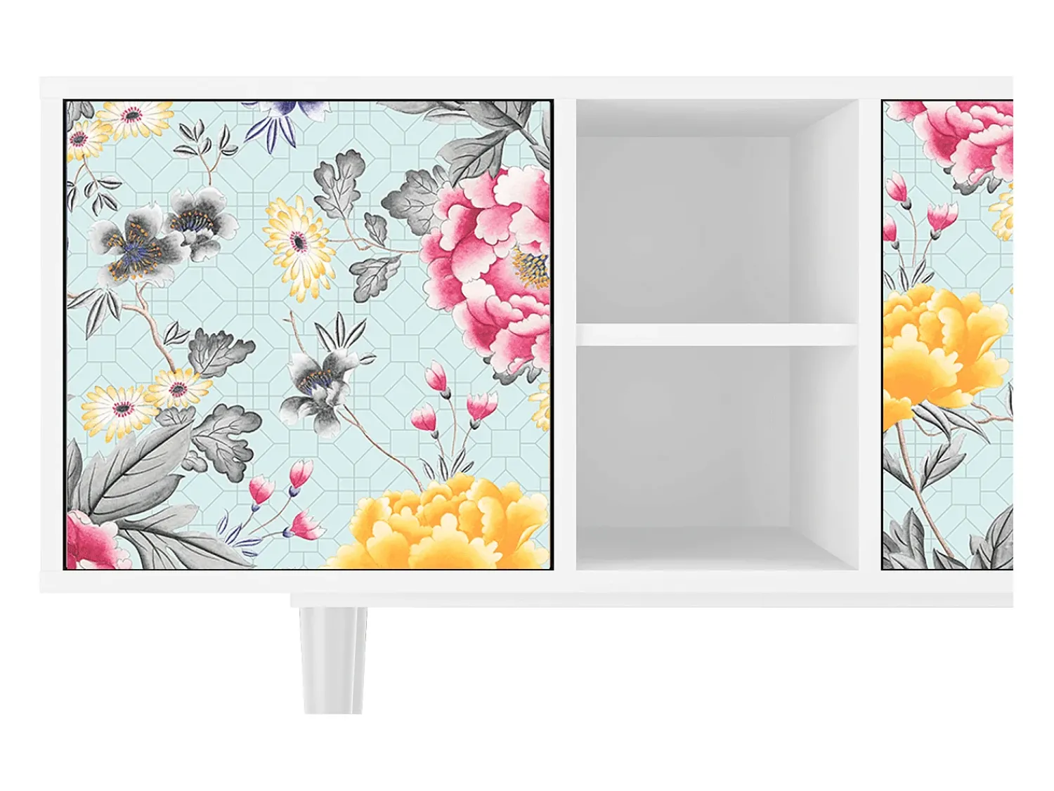 Mueble de TV - 150х69х41 cm - T5 - Sky Garden, Branco Bege