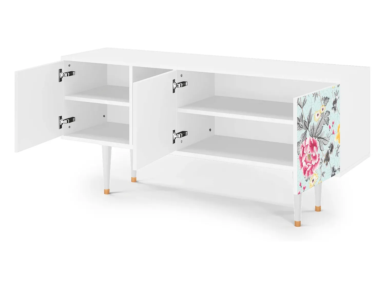 Mueble de TV - 150х69х41 cm - T5 - Sky Garden, Branco Bege