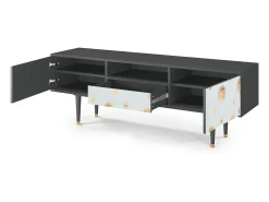 Clearance Mueble de TV - 170х59х41 cm - T6 - Sky Latte, Antracite Cinza antracite