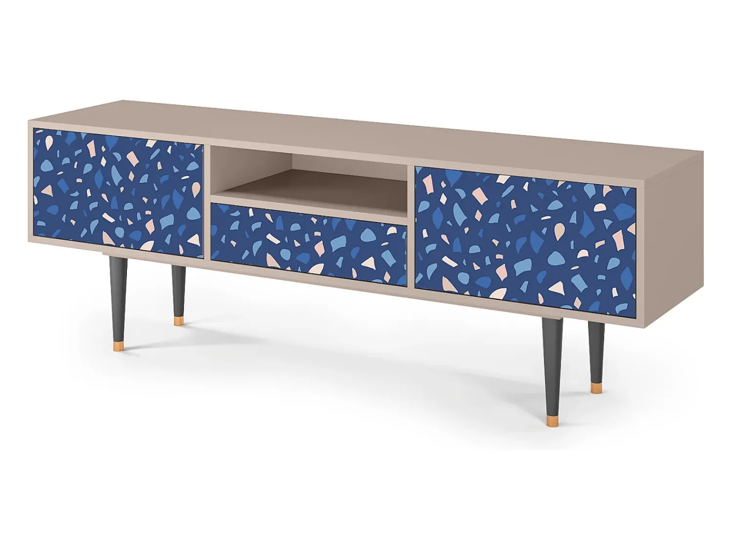Mueble de TV - 170х59х41 cm - T6 - Soap Whirpool, Areia^ Móvel De Tv