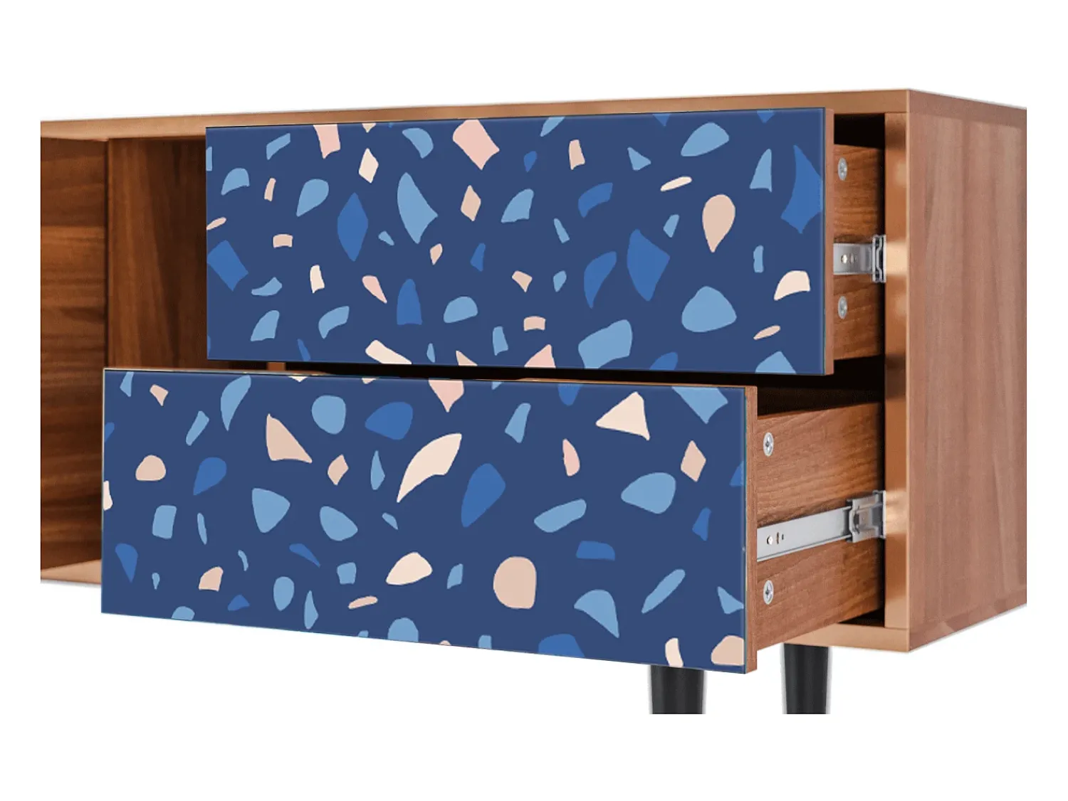 Móvel De Tv| Mueble de TV - 170х69х48 cm - T1 - Soap Whirpool, Nogueira Castanho