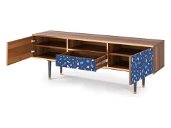 Móvel De Tv| Mueble de TV - 170х59х41 cm - T6 - Soap Whirpool, Nogueira Castanho
