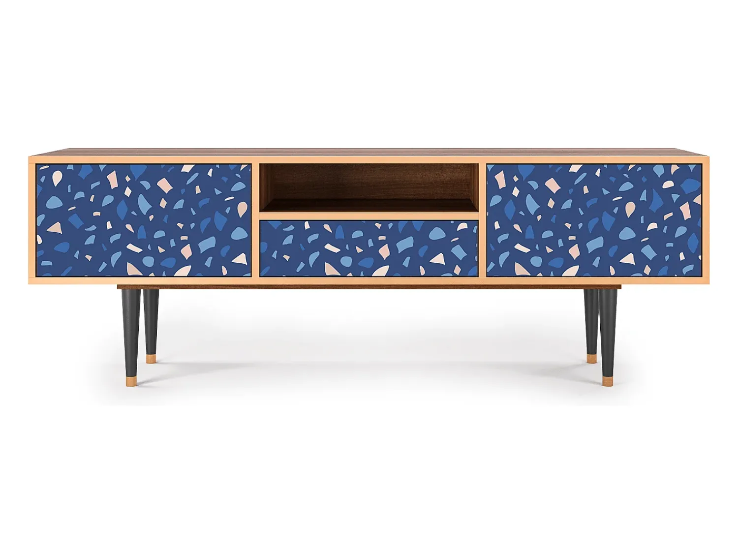 Móvel De Tv| Mueble de TV - 170х59х41 cm - T6 - Soap Whirpool, Nogueira Castanho