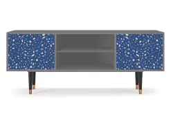 Móvel De Tv| Mueble de TV - 170х69х48 cm - T2 - Soap Whirpool, Cinza Cinzento