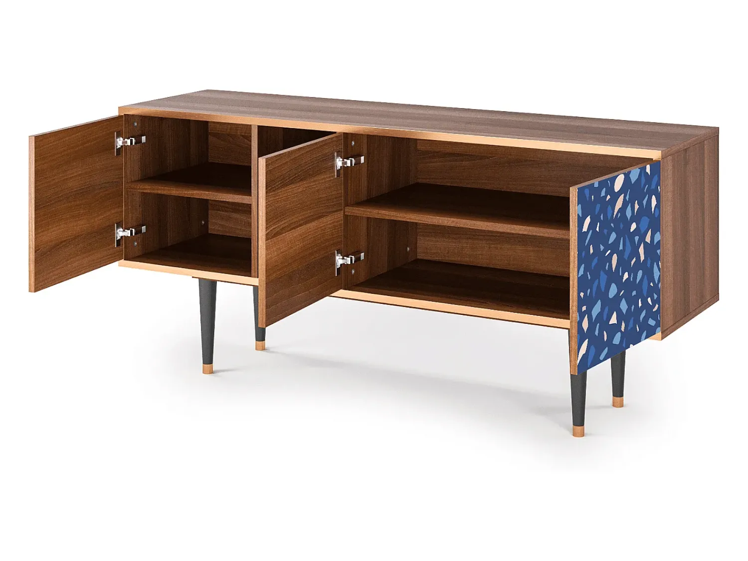 Mueble de TV - 150х69х41 cm - T5 - Soap Whirpool, Nogueira^ Móvel De Tv