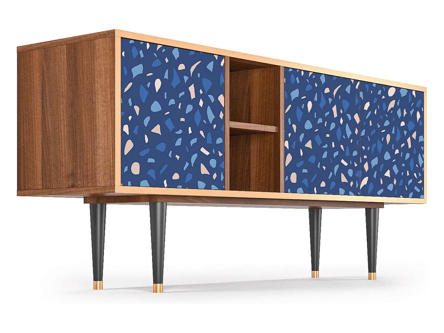 Mueble de TV - 150х69х41 cm - T5 - Soap Whirpool, Nogueira^ Móvel De Tv