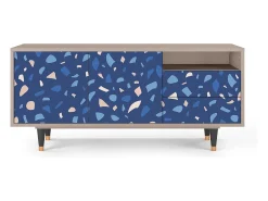 Móvel De Tv| Mueble de TV - 125х56х41 cm - T7 - Soap Whirpool, Latte Bege