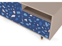 Móvel De Tv| Mueble de TV - 125х56х41 cm - T7 - Soap Whirpool, Latte Bege