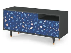 Online Mueble de TV - 125х56х41 cm - T7 - Soap Whirpool, Antracite Cinza antracite
